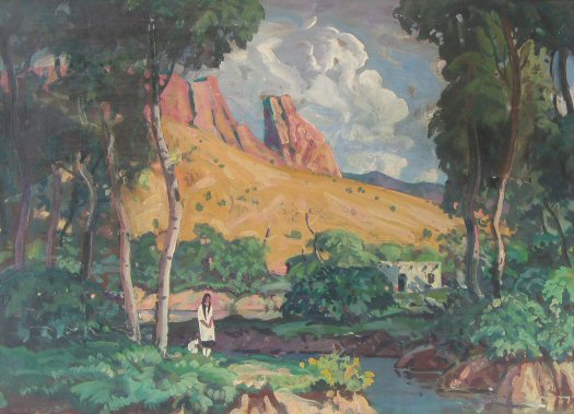 Frank Wilcox Cleveland School Art Painting 7