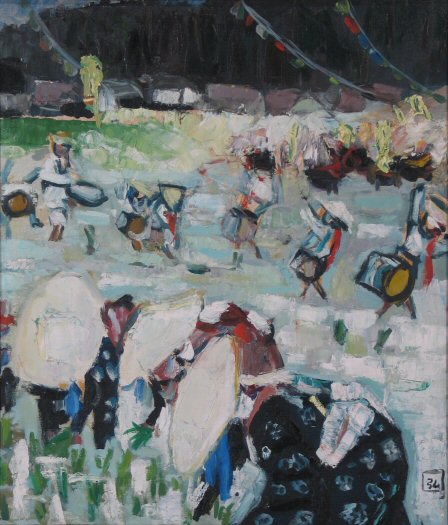 Tanaka Rice Festival Japanese Imressionism Art