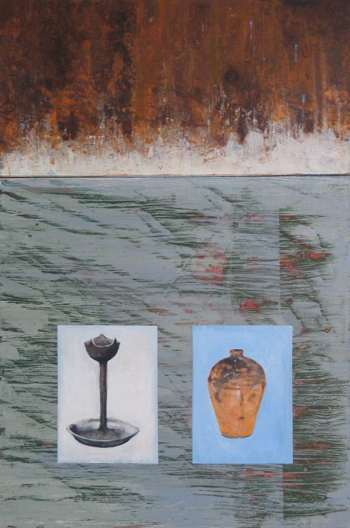 Gregory Lowell Smith Contemporary Art Trompe L'oeil Painting Corrupted Vessel