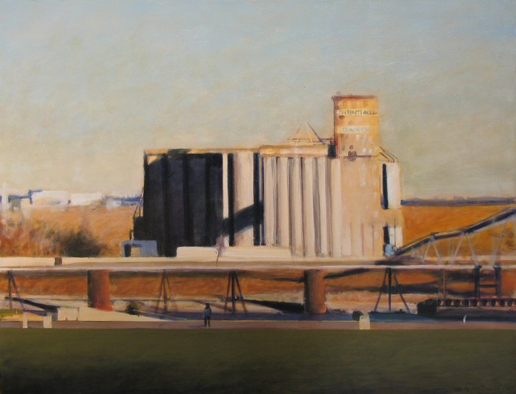 Gregory Lowell Smith Contemporary Art Trompe L'oeil Painting Looking East From St Louis