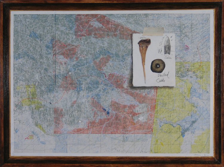 Gregory Lowell Smith Contemporary Art Trompe L'oeil Painting Map