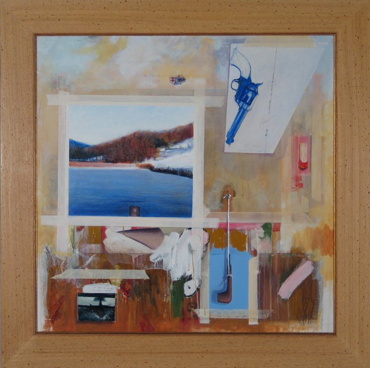 Gregory Lowell Smith Contemporary Art Trompe L'oeil Painting Portrait of a Young Man