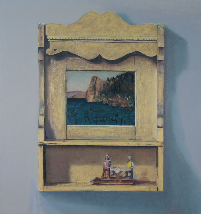 Gregory Lowell Smith Contemporary Art Trompe L'oeil Painting Shelf
