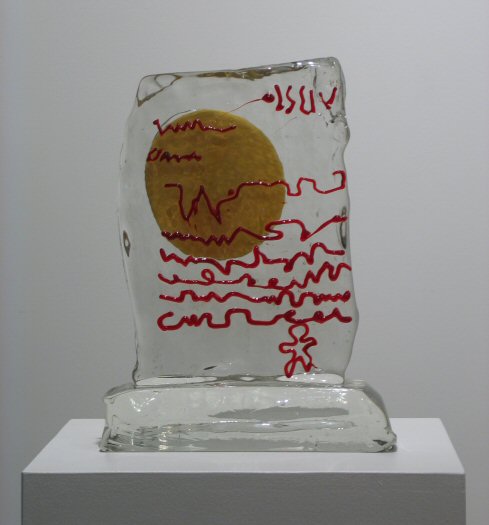 Robert Willson Glass Stone Letter